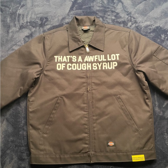 That’s A Awful Lot of Cough Syrup Sizegh Syrup Dickies Work Jacket - Picture 3 of 3